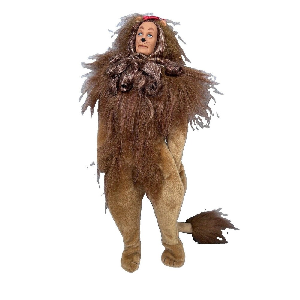 VTG  Wizard of Oz Cowardly Lion 1996 Turner Entertainment Co. posable doll 12.5